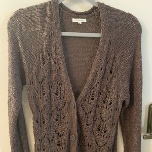 Brown cardigan
